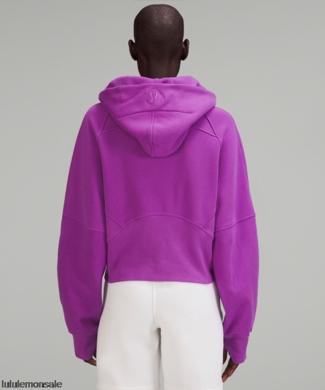 Lululemon Damen DELULU180 | Scuba Oversize-Hoodie Mit Halbem Reißverschluss Moonlit Magenta